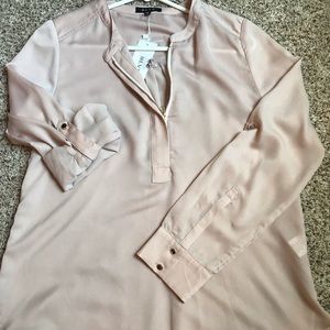 BLVD Light Taupe blouse